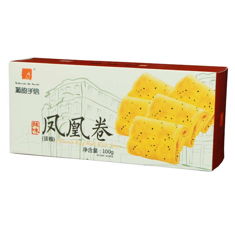 澳门葡韵100g辣味凤凰卷蛋卷饼干零食特产