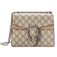 [海外直邮]GUCCI 古驰女包Dionysus系列棕色啡皮迷你链条单肩包斜挎包421970 CWI1X 1060