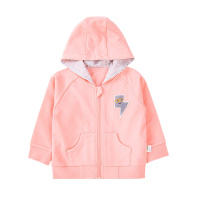 优简(BEST JANE)婴幼儿春秋季新款时尚拉链衫男女童休闲外穿连帽上衣