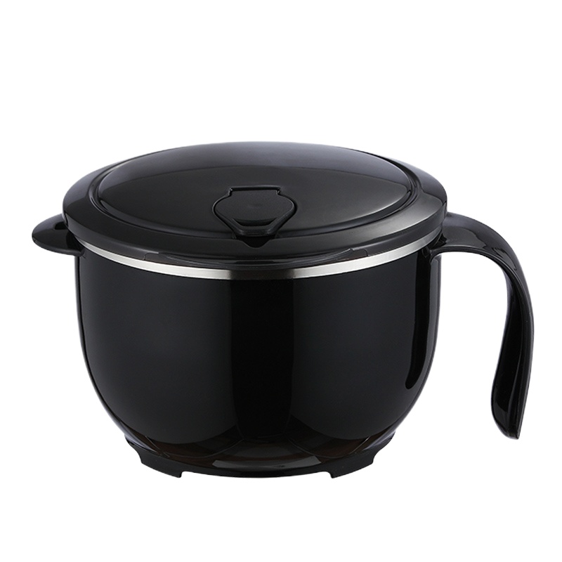 304不锈钢保温饭盒儿童便当盒学生餐盒上班族快餐杯饭缸1人便携 小号蓝+不锈钢餐具2件套蓝+保温袋蓝 敬平