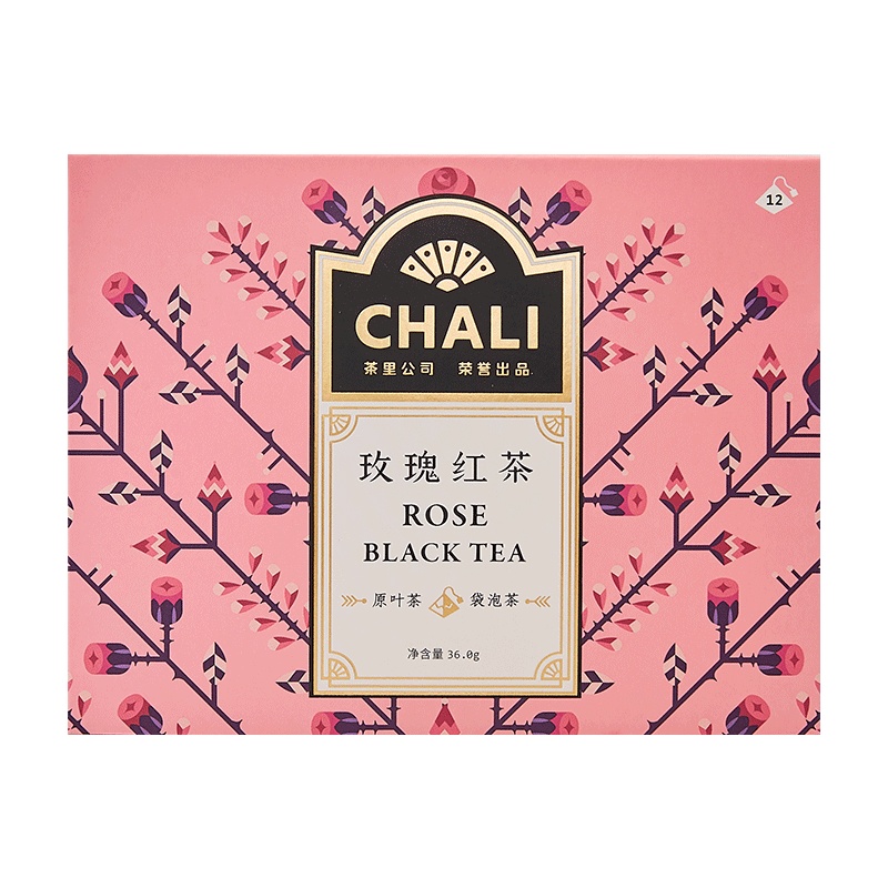 ChaLi 玫瑰红 盒装36g