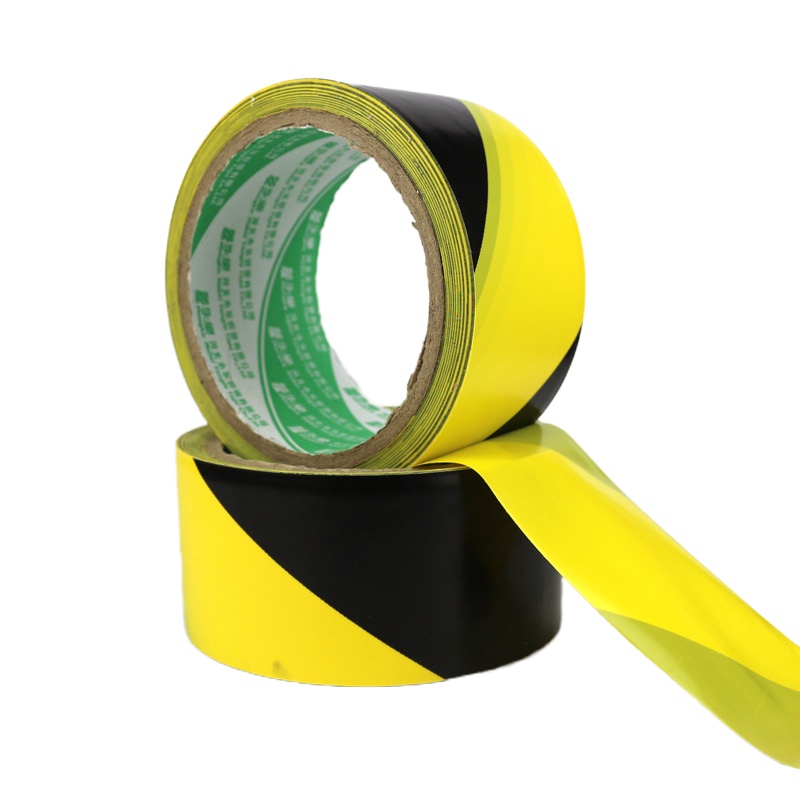 谋福(CNMF)8479 警示胶带 地板胶带斑马线胶带 安全警示胶带 地面标识警戒线 地面划线胶(黑黄色款)①