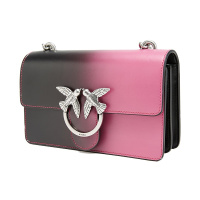 Pinko/品高 女士牛皮单肩斜挎包 1P21GAY5UW黑色粉红色渐变