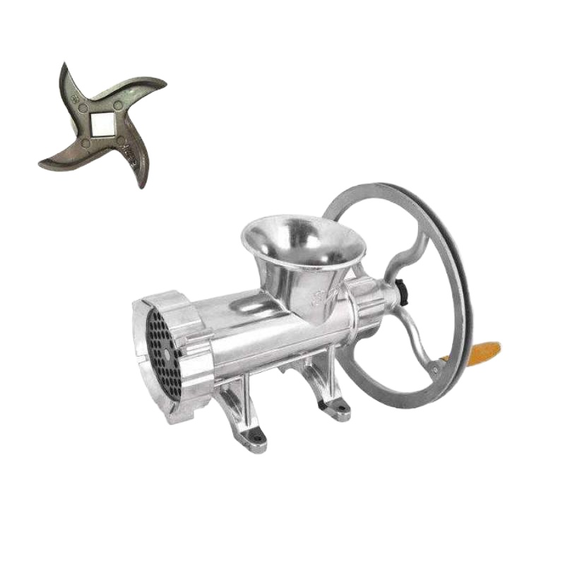 32糍粑家用辣椒灌肠绞肉机商用金蛋大蒜年糕机绞肉22型鸡架铰祘装腊肠 TB-32型带轮钢刀糍粑机
