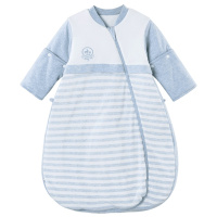 欧孕新生儿睡袋婴儿秋冬四季通用宝宝防踢被加厚0-1-3岁纯棉条纹