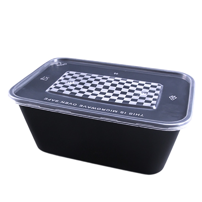 企购优品一次性长方餐盒1000ml透明(500个一箱)