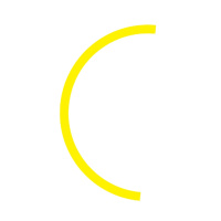 压力表标签/仪表指示标识/仪表表盘反光标贴/压力表防水防潮标签(半圆)直径10cm,宽5mm黄色 10个/张