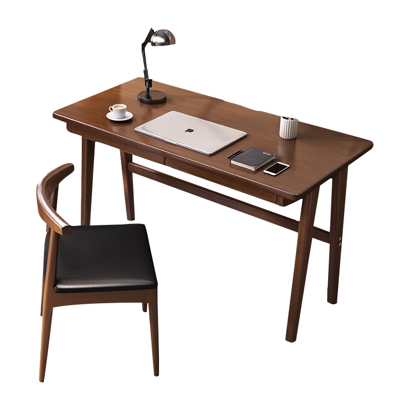 质凡实木书桌北欧风ins简约电脑桌日式书房写字桌小户型樱桃木学习桌