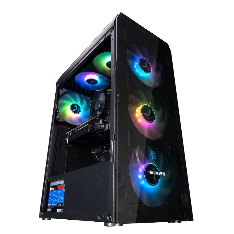 攀升 锐龙R5 2600/RX580 游戏型 AMD主机 吃鸡主机 3A平台高配游戏主机 组装机 台式机