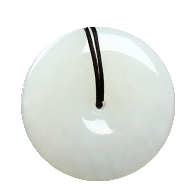 臻玉盈天然玉石新疆和田玉吊坠平安扣男女款挂件礼品厂家直销送证书