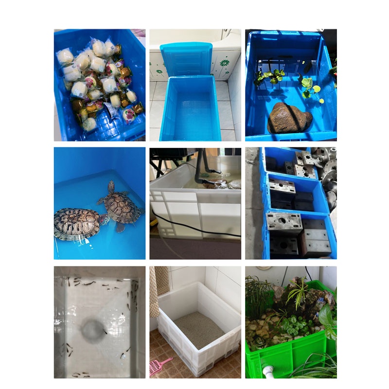 长方形周转箱带盖内径595*450*400