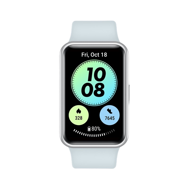 HUAWEI WATCH FIT new 华为手表 运动智能手表方形 时尚轻薄/华为快充/专业运动/健康管理 海岛蓝