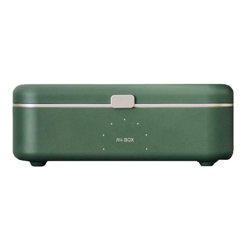 适盒 A4BOX 电加热饭盒 插电保温 上班族电热便携热饭神器便当盒车载套装（植感绿色）饭盒+餐具+车载
