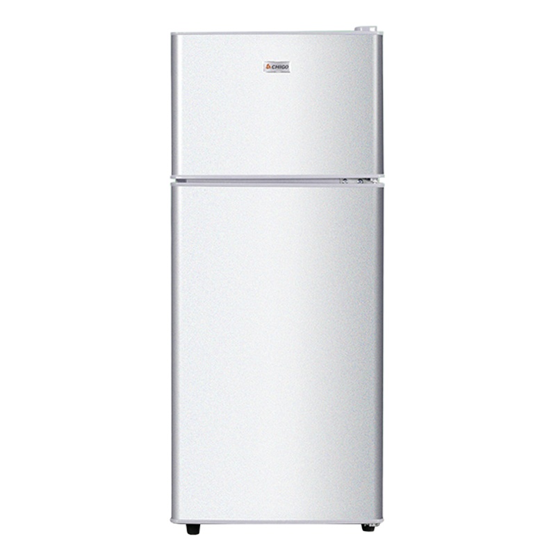 志高(CHIGO) BCD-228D升双门冰箱 两门小冰箱 家用冷藏冷冻小型电冰箱(星光银)
