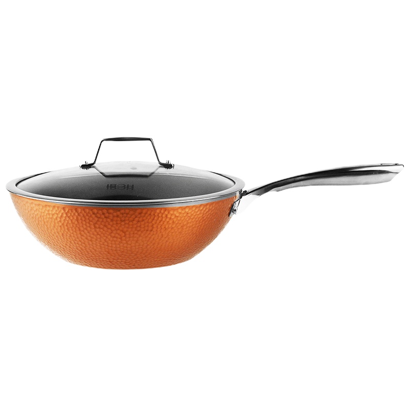 艾铂赫鎏金不粘炒锅