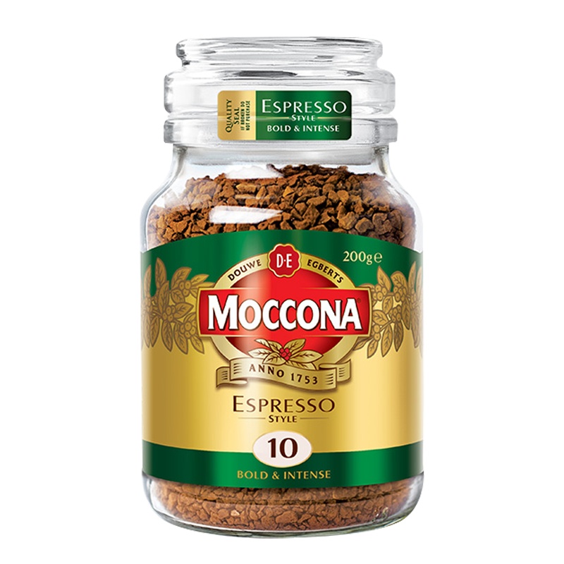荷兰进口 摩可纳Moccona 意式浓缩冻干速溶咖啡 无蔗糖黑咖啡 200g