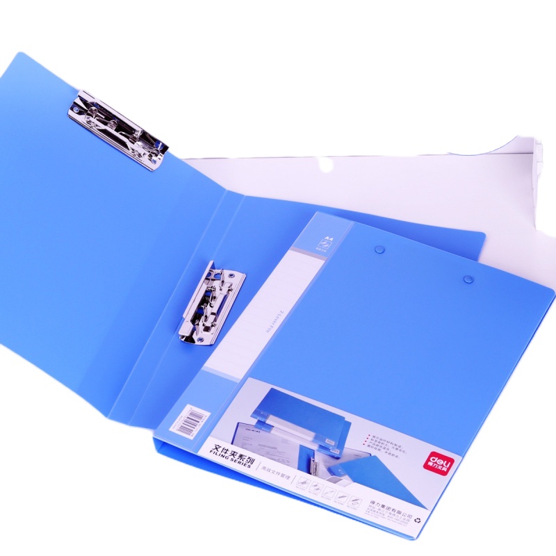 得力/deli 强力长押夹+插袋文件夹 5348 A4 310*240*20mm (一个装)