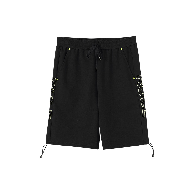 A21夏季新款2020男装裤子 潮男针织短裤男士休闲裤黑色百搭运动裤