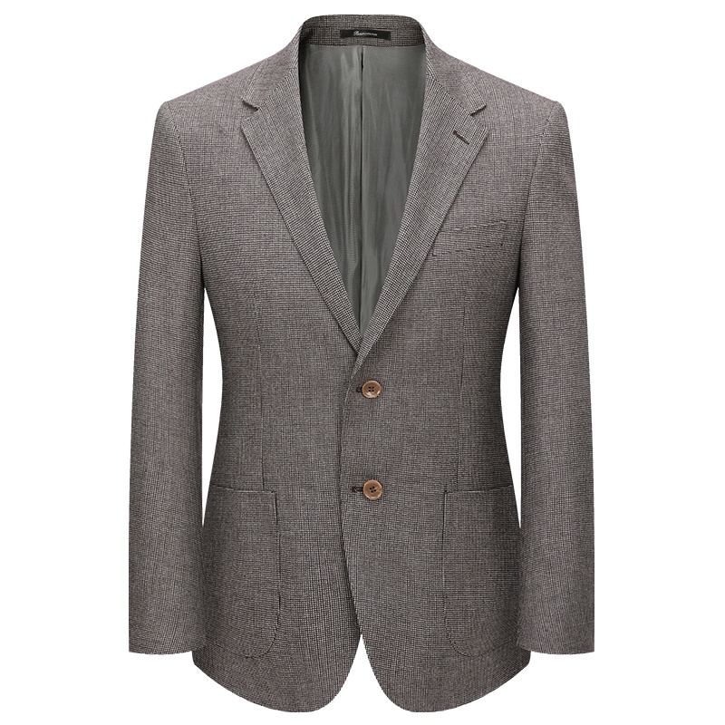 培罗蒙(Baromon)羊毛西服男商务休闲男装新款修身单西外套西装上衣