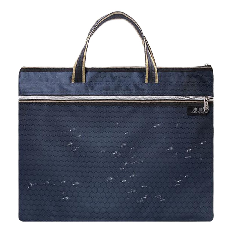 建腾手提帆布文件袋JT-310 藏蓝色(J)