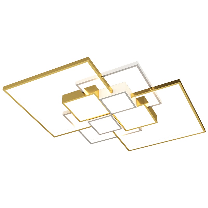 七只蚂蚁 客厅灯吸顶灯简约现代led灯北欧轻奢ins网红几何创意个性客厅大灯卧室灯铝材LED吸顶灯房间灯JH-X2175