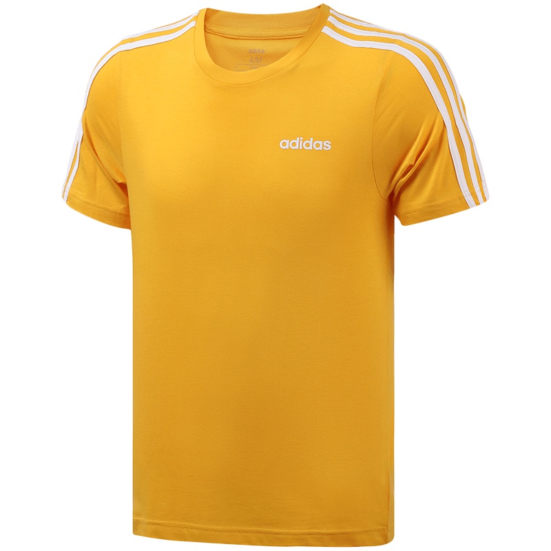 【自营】阿迪达斯男服短袖T恤三条纹跑步健身运动休闲服装EI9839