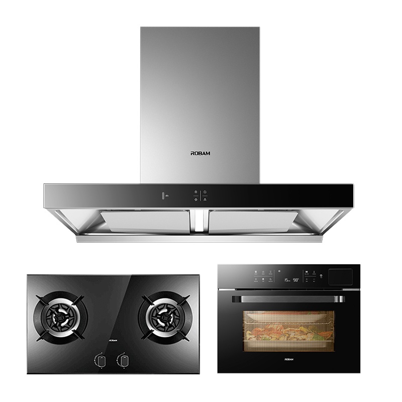 [变频套装]老板(ROBAM)烟灶套餐 烟灶 蒸烤 欧式油烟机灶具 厨电套装 22立方60X2S+57B0T+CQ975