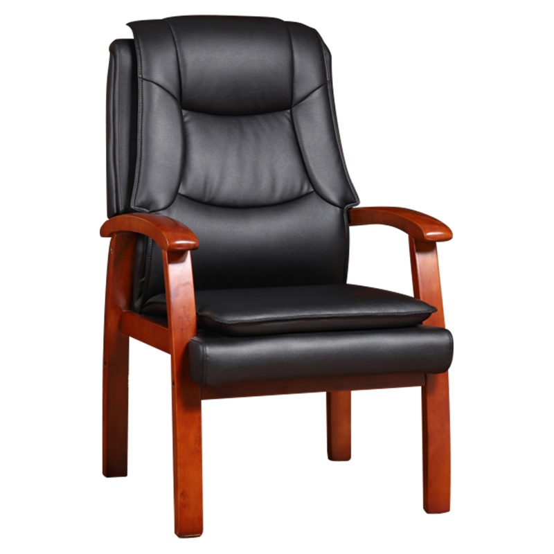 衡爵 经理椅 63*72*101CM 老板椅 实木办公会议椅