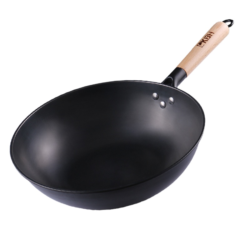 康巴赫 德国炒锅少油烟无涂层精铁锅老铁锅 32cm电磁炉燃气通用CZH32A1.