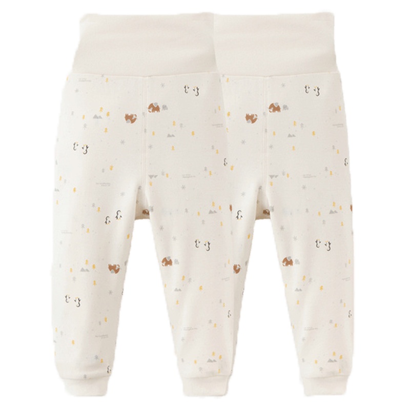 丽婴房婴幼儿内衣长裤6个月宝宝秋季内衣裤纯棉宝宝护肚裤2件装秋装新