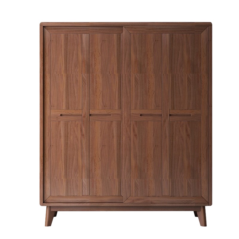 一米色彩 衣柜 实木衣柜现代简约北欧移门储物柜小户型两门衣柜卧室推拉门大衣橱 卧室家具