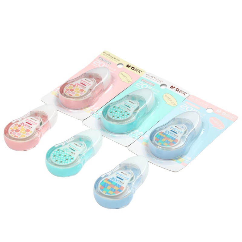 晨光修正带ACT52304地球万花筒改正带涂改带 20米 透明PET带芯 12只