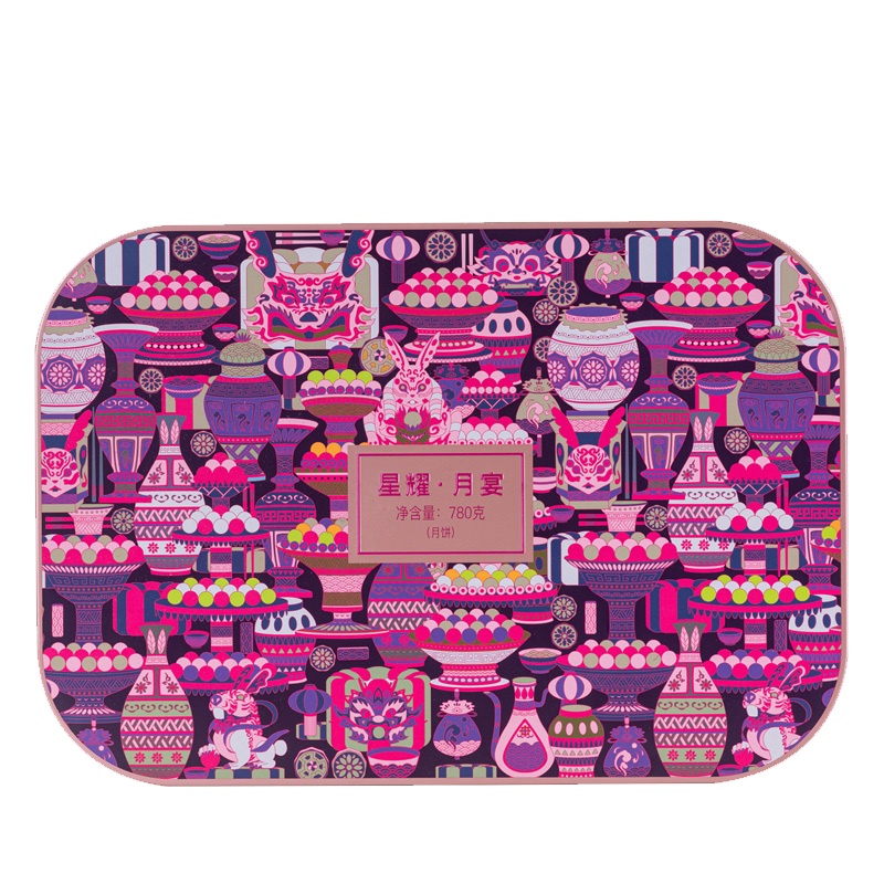 锦华 星耀月宴月饼礼盒780g