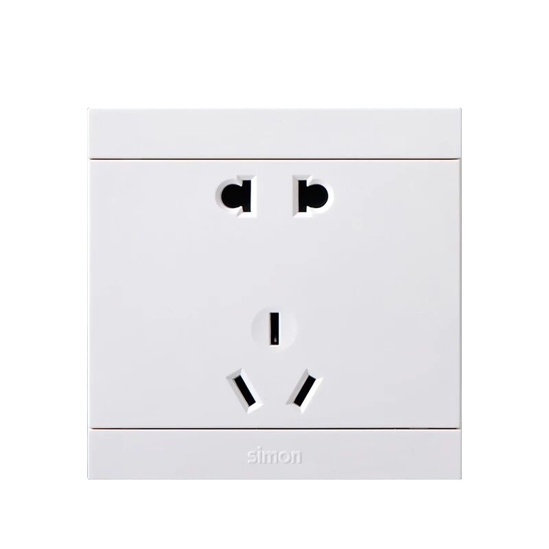 西蒙i3系列开关插座雅白二三插一开五孔USB电源面板86型暗装家用