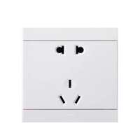 西蒙i3系列开关插座雅白二三插一开五孔USB电源面板86型暗装家用