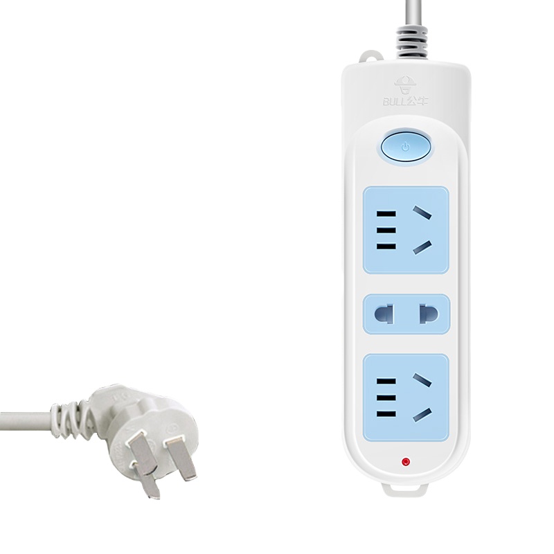 公牛插座 面板多孔插排插长线多用功能家用正品拖接线板电插板带线 GN-606 3插3米