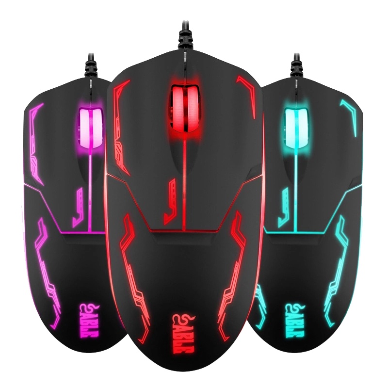 黑貂927 黑貂游戏发光鼠标USB加重发光鼠标 游戏鼠标