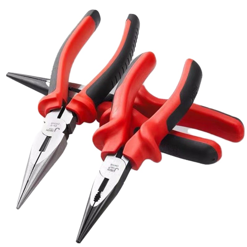 捷科(JETECH)6#双色柄多用尖嘴钳