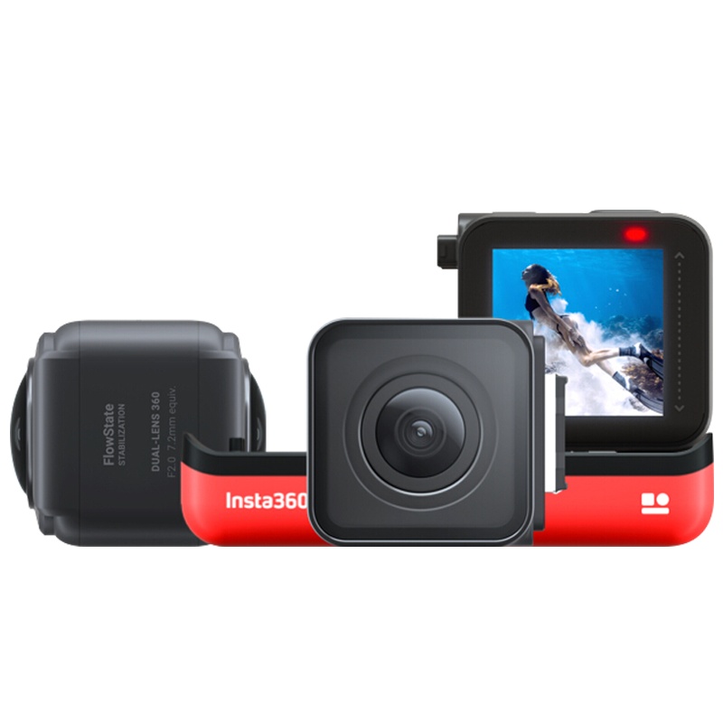 Insta360 ONER 双镜头 骑行套装(主机 120自拍杆 骑行配件)运动相机全景相机运动摄像机