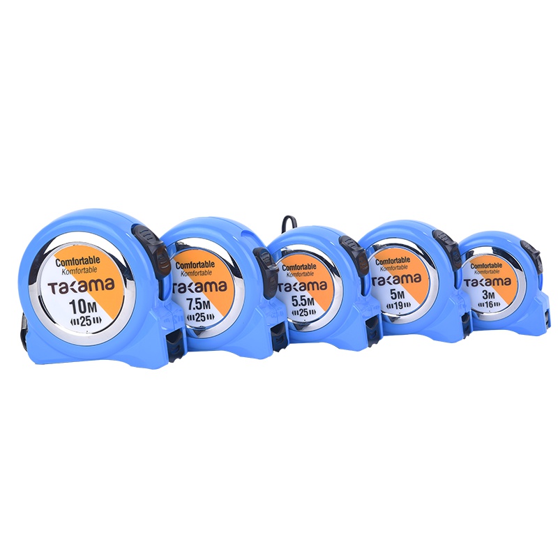 takama(高松)201100 10M公制钢卷尺伸缩双色尺木工尺测量工具