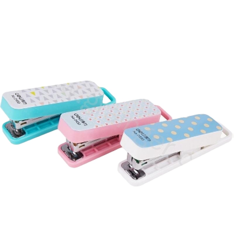 得力 Deli 0450 得力订书机10# 混色 12个/包 12个