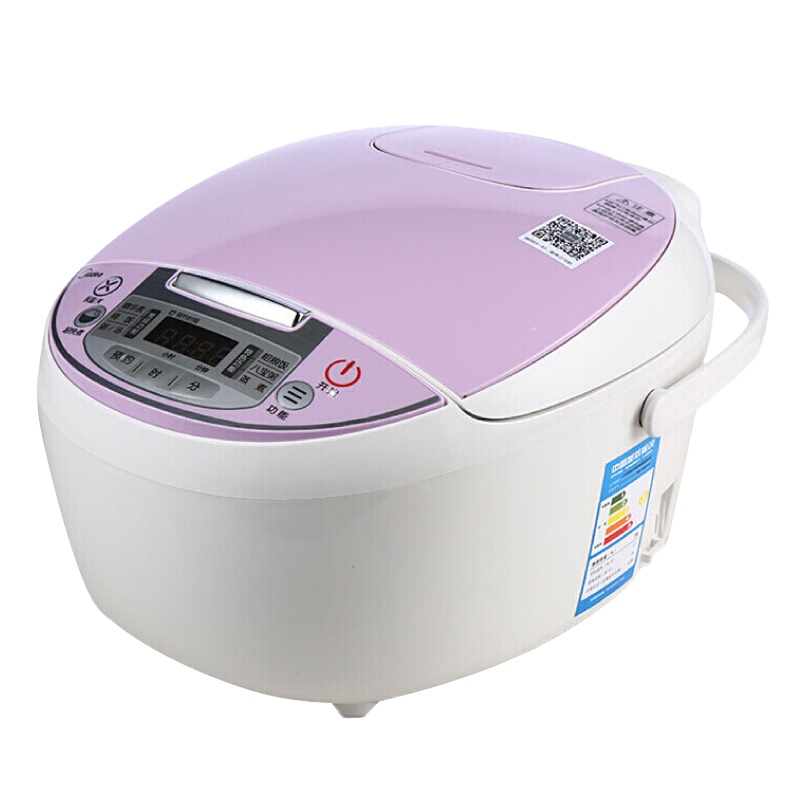 美的(Midea)电饭煲 MB-FS4018D电饭煲电饭锅智能家用预约4L黄晶蜂窝内胆简易操作多功能4升