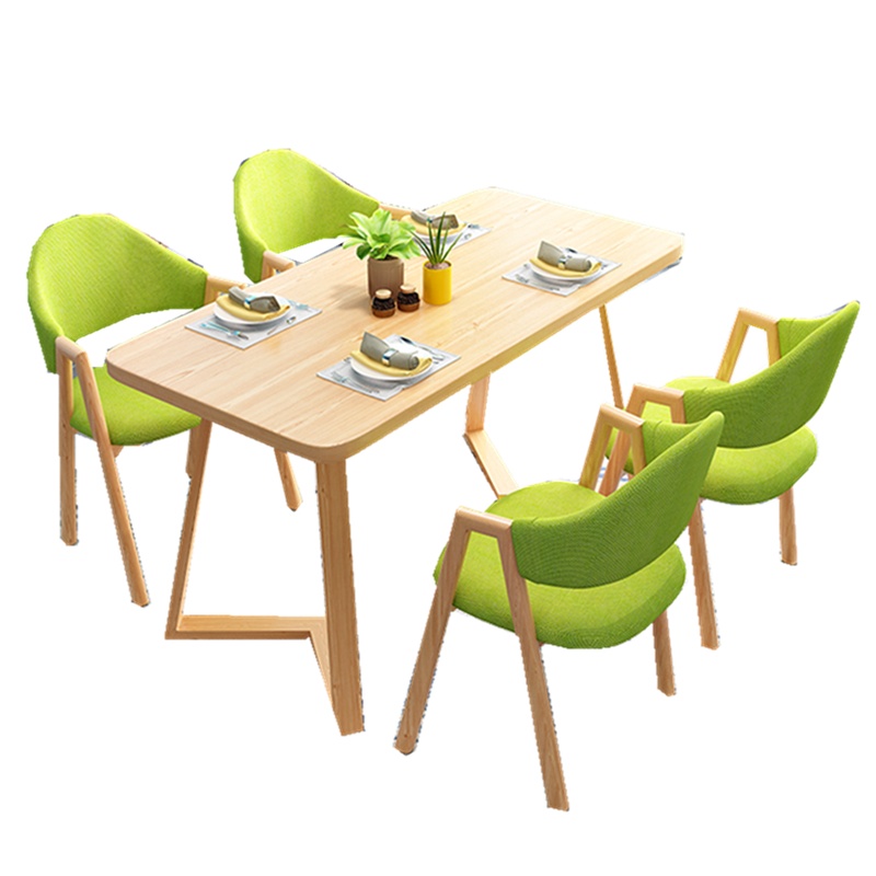 周鼎皖洽谈桌办公会议桌椅组合(1长桌4椅