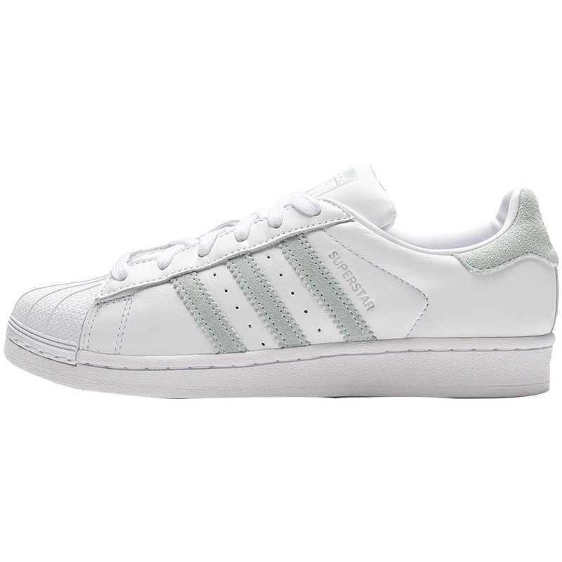 adidas阿迪达斯三叶草女鞋贝壳头小白鞋运动鞋板鞋EE7401