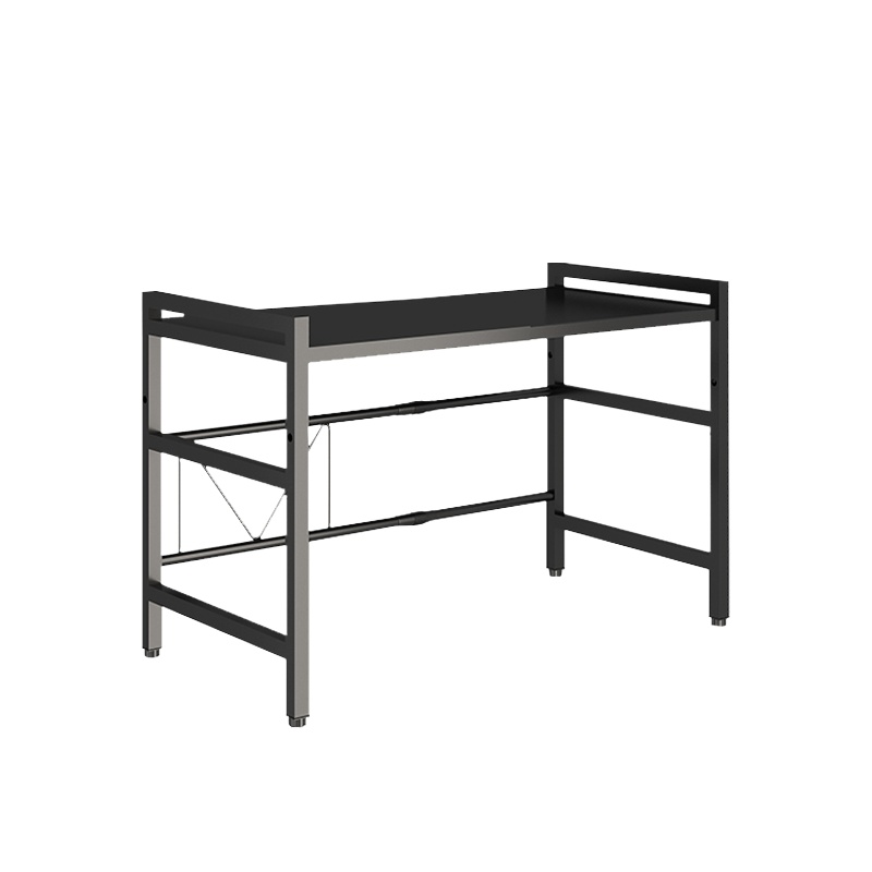 优勤可伸缩厨房微波炉置物架电饭锅烤箱台面多层收纳架家用架子多功能