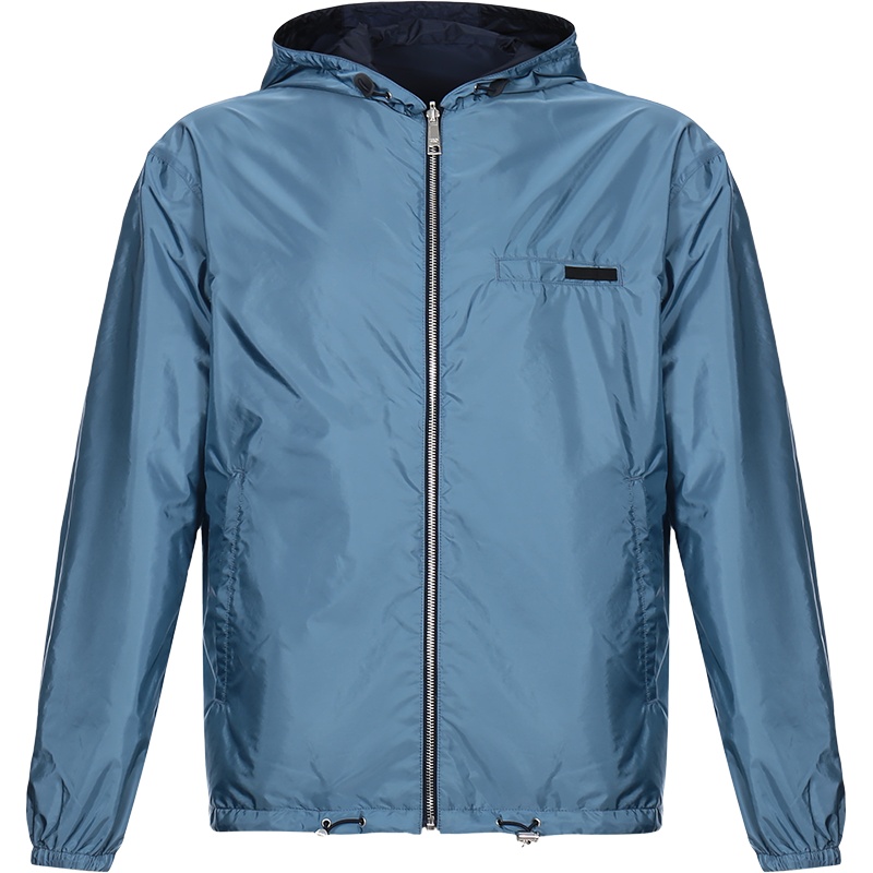 PRADA 普拉达 男士 锦纶双面穿连帽夹克外套上衣 SGH851 Q04