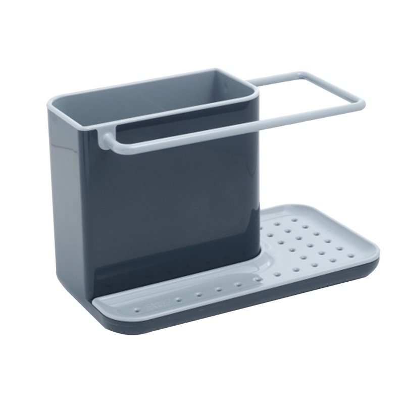 [厨房小件之家]英国Joseph Joseph 百洁布海绵收纳架 厨房置物架 可拆卸清洗厨具(12*20*11CM)黑灰