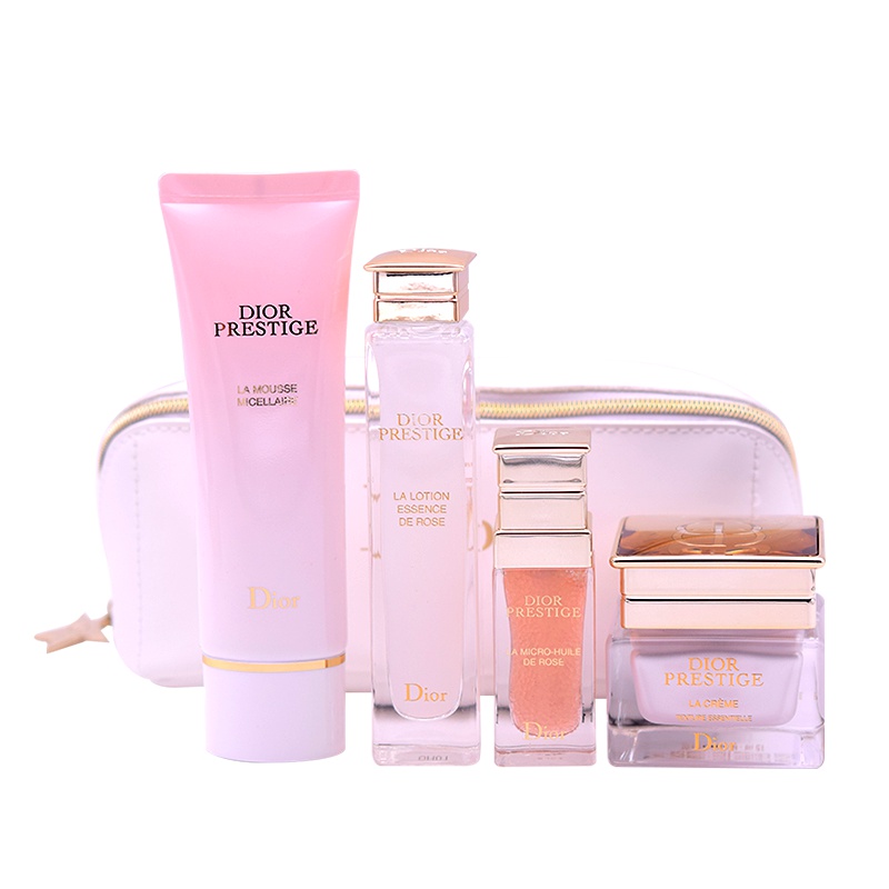 克丽丝汀迪奥 花蜜系列护肤礼品套装（玫瑰精萃露30mL+玫瑰润养轻质精油10mL+花蜜活颜丝悦修护霜15mL+花蜜活颜丝