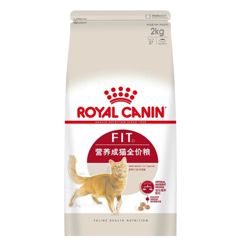 皇家(royal canin) 猫粮 F32 理想体态 营养成猫猫粮 减肥猫粮-2kg