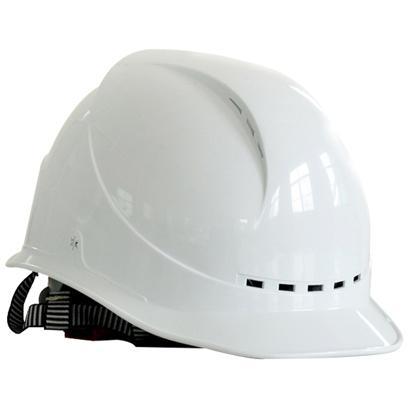 海斯迪克 HK-763 安全认证绝缘安全帽ABS 可印字 工程施工 工业建筑防砸抗冲击保护头盔/TQ型白色透气